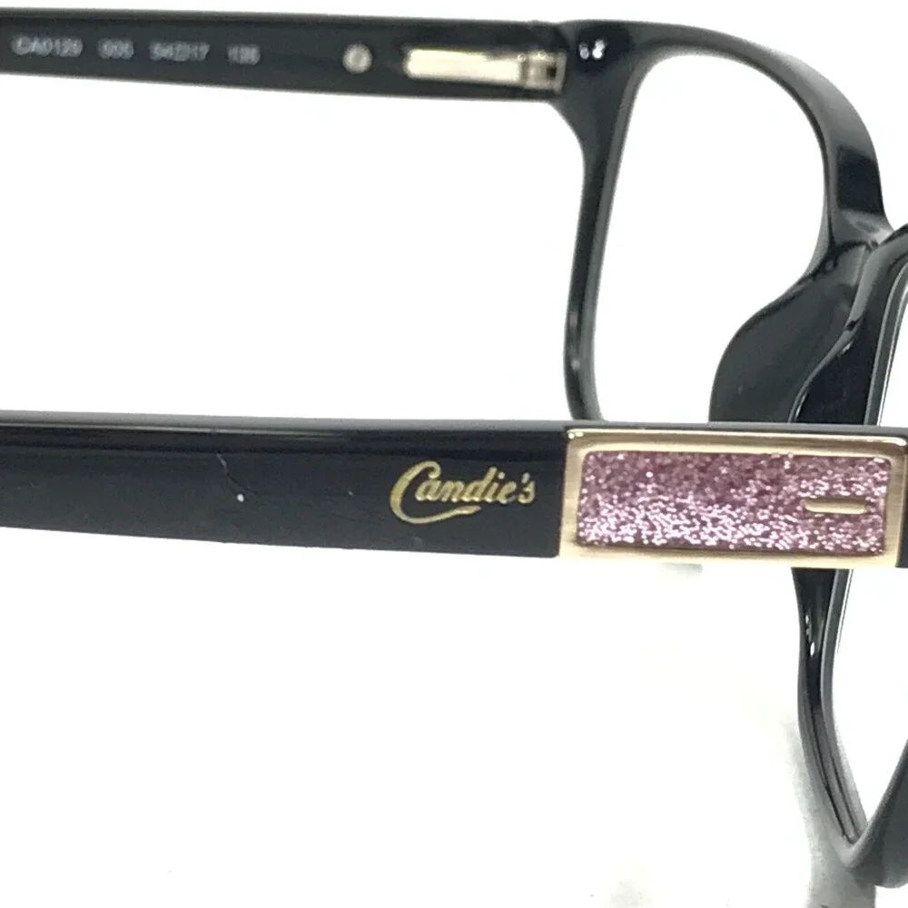 Candies CA0129 005 Eyeglasses Frames Black Square Full Rim 54-17-135